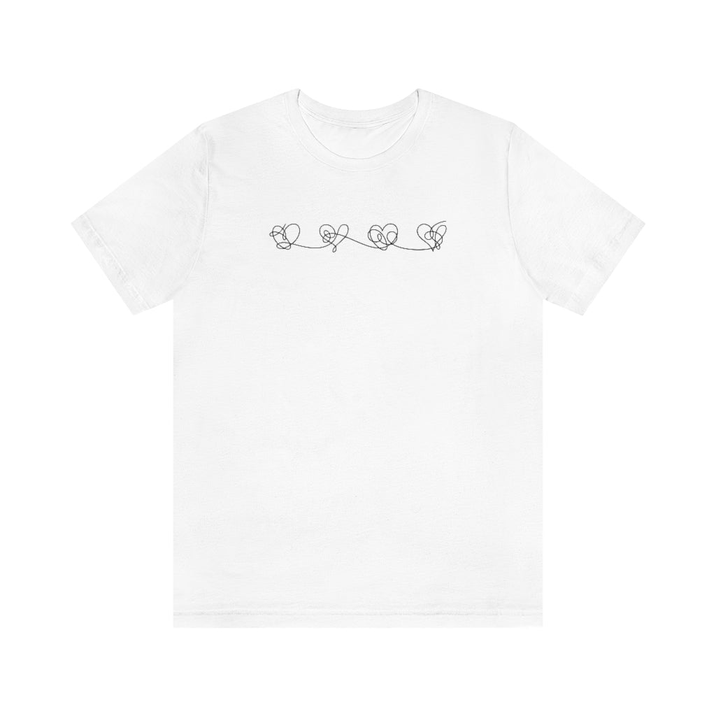 Love Yourself Hearts Unisex T-Shirt